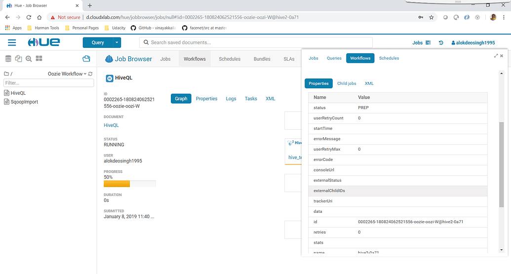 Oozie Job Stuck at 50 Oozie CloudxLab Discussions