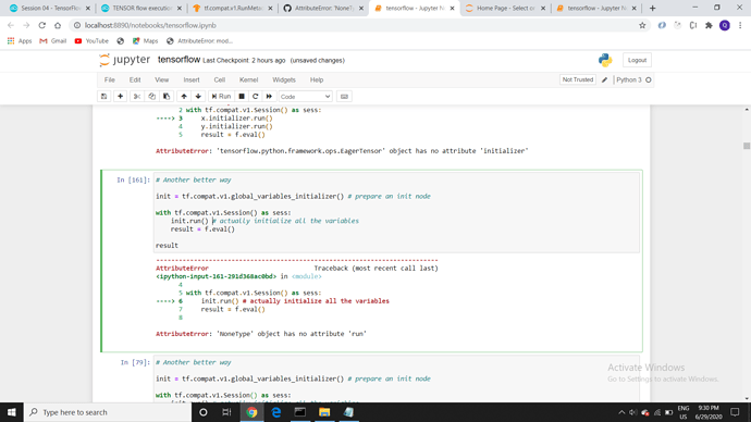 TENSOR flow execution locally - Machine Learning - CloudxLab Discussions